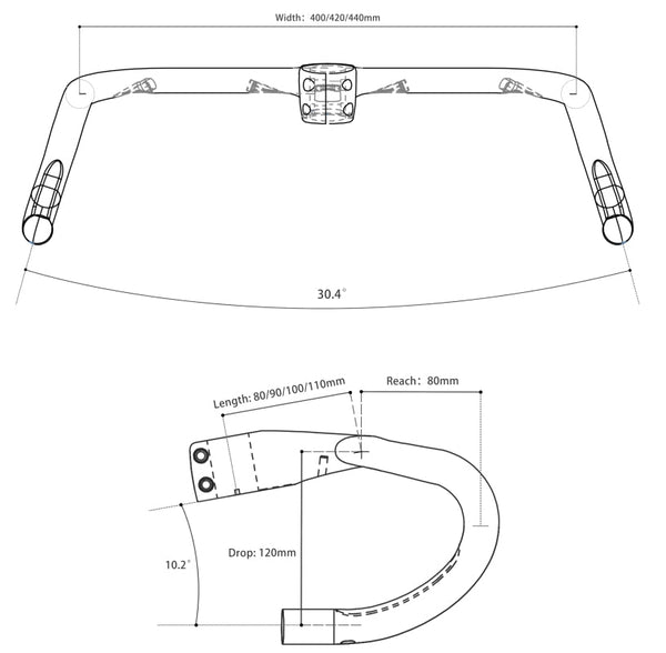 H21 CARBON INTEGRATED HANDLEBAR - YOELEO